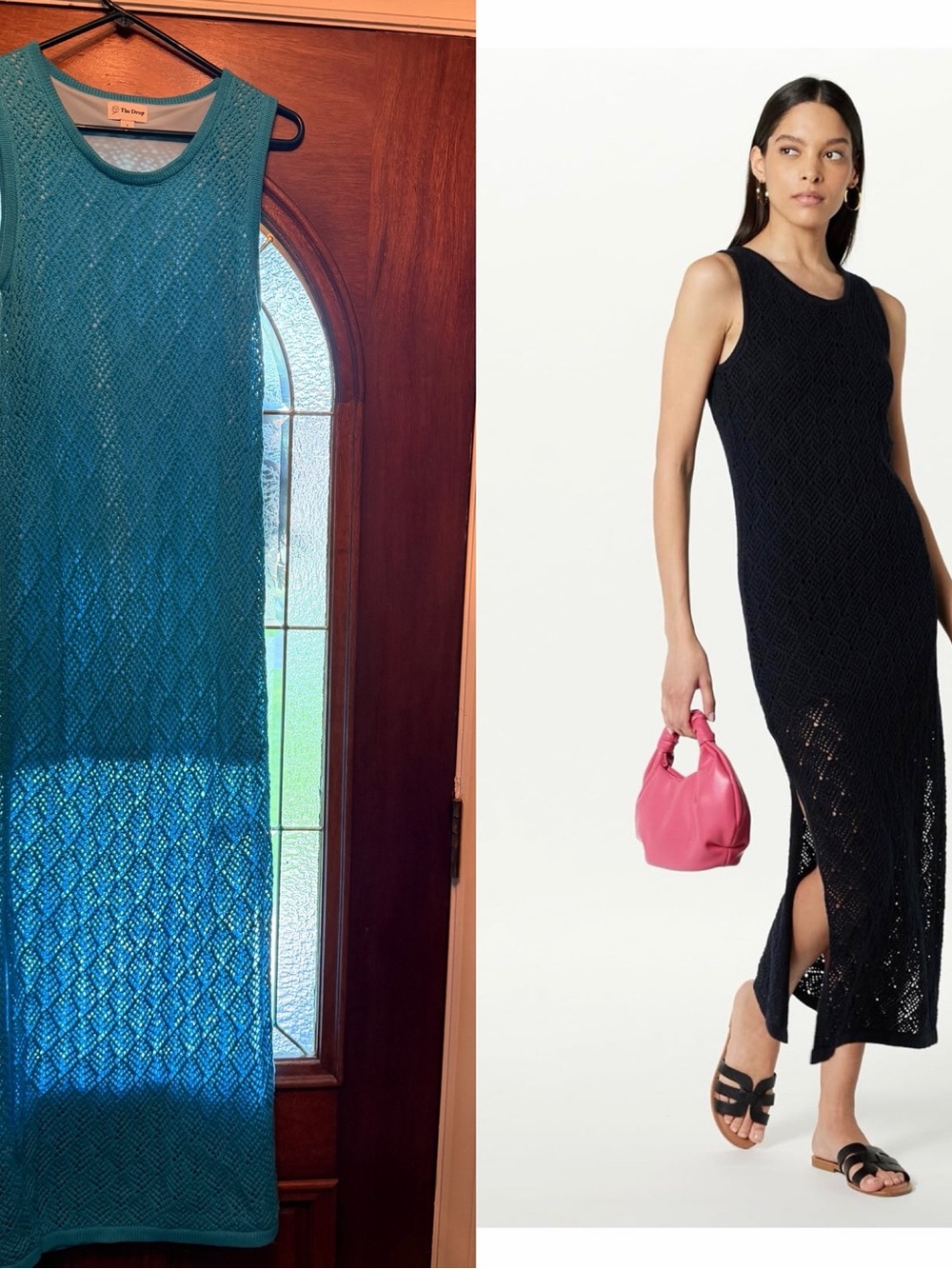 Sleeveless Knit Maxi Dress in Teal